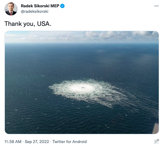 Radek Sikorski tweet