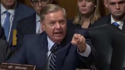 Lindsey Graham urged police officers to use their guns during the January 6th riot at the Capitol, suggesting they should shoot protesters "in the head."