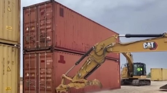 Arizona's Department of Emergency and Military Affairs is refusing a demand by the Biden administration to remove shipping containers they are using to close gaps in the wall at the southern border.