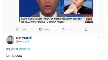 Elon Musk mocked CNN with a satirical meme prompting the network to fire back with one of their own and a suggestion for the Twitter chief to "be better."