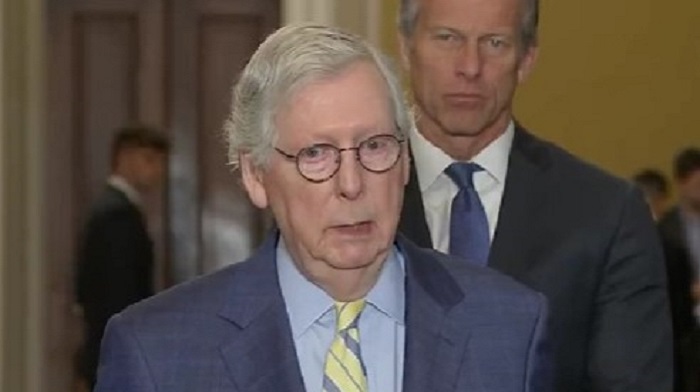 Mitch McConnell pointed a finger directly at Donald Trump in discussing his party's disappointing midterm results this past election.