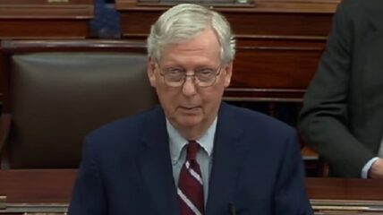 Mitch McConnell seemingly celebrated the January 6 committee announcement of criminal referrals made against Donald Trump.