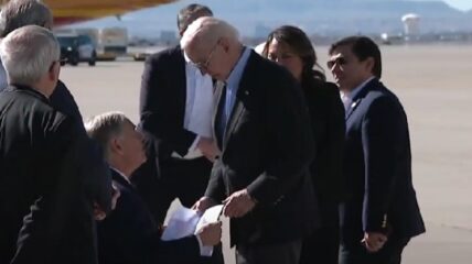 Texas Governor Greg Abbott hand-delivered a letter to President Biden upon his arrival for the first border visit of his presidency, urging him to take action as "America is suffering" under the current illegal immigration crisis.