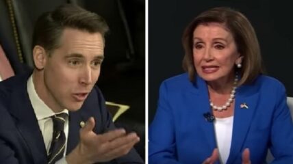 Senator Josh Hawley has reintroduced a bill that would ban lawmakers in Congress from making stock trades - dubbed the Preventing Elected Leaders from Owning Securities and Investments - or PELOSI - Act.