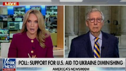 Senator Mitch McConnell feels compelled to "explain to the American peopl" why Ukraine is the single most important issue in the world today.