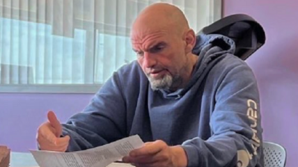 Senator John Fetterman's team released pictures of him hard at work from Walter Reed National Military Medical Center where he checked himself in for clinical depression over three weeks ago.