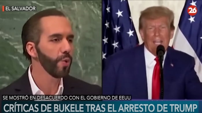 El Salvador President Nayib Bukele slammed the indictment of former President Donald Trump, suggesting America itself would view similar actions in another country as an attack on democracy.
