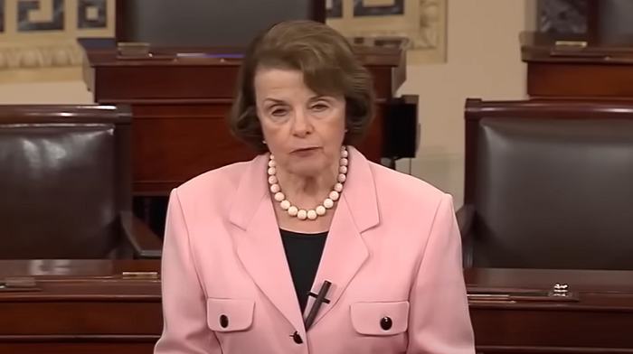 Senator Dianne Feinstein of California is facing calls to resign from her own Democrat peers, but instead has requested a 'temporary' arrangement in which she would be replaced due to an ongoing medical issue.