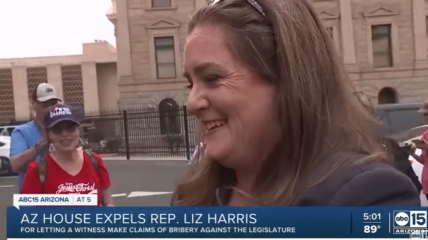 Arizona State Representative Liz Harris was expelled from the House Wednesday over alleged ethics violations resulting after having invited a conspiracy theorist to testify before lawmakers.