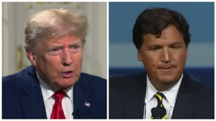 Donald Trump said he was "shocked" over the news that Tucker Carlson had parted ways with Fox News and, coupled with the departure of conservative commentator Dan Bongino, openly wondered what is going on over at the network.