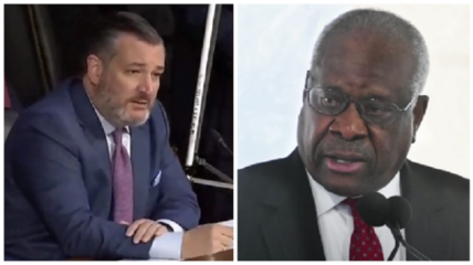 Ted Cruz takes a sledgehammer to Democrats who are calling for Supreme Court Justice Clarence Thomas to resign.