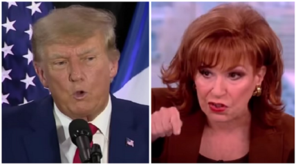 Joy Behar received a warm response from the audience of 'The View' when she compared Donald Trump to Italian dictator Benito Mussolini, even suggesting he could end up meeting the same fate - being 'hung upside down.'
