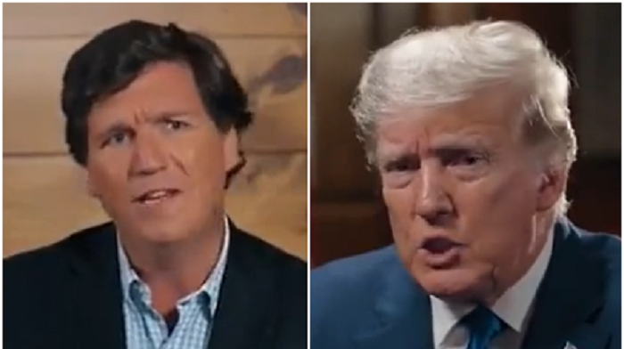 Donald Trump responded to Tucker Carlson suggesting the escalation of action by Democrats could lead to him being killed.