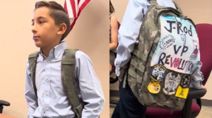 A 12-year-old boy was removed from class at a school in Colorado Springs after being told his Gadsden Flag patch violated school policy because of its "racist origins."