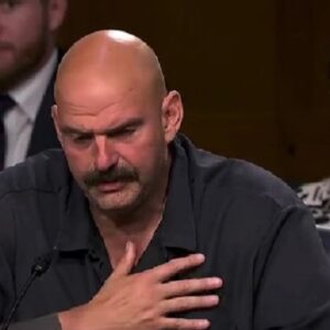 Senator John Fetterman fought through tears while discussing being bullied during a committee hearing Thursday.