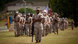 marines no uniforms
