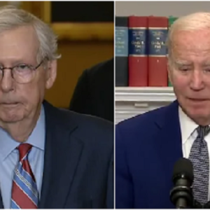 Senator Mitch McConnell admitted he is "generally in the same place" when it comes to President Biden's worldview and funding needs for Ukraine, as he expressed support for bundling aid for that war with appropriations meant for Israel.