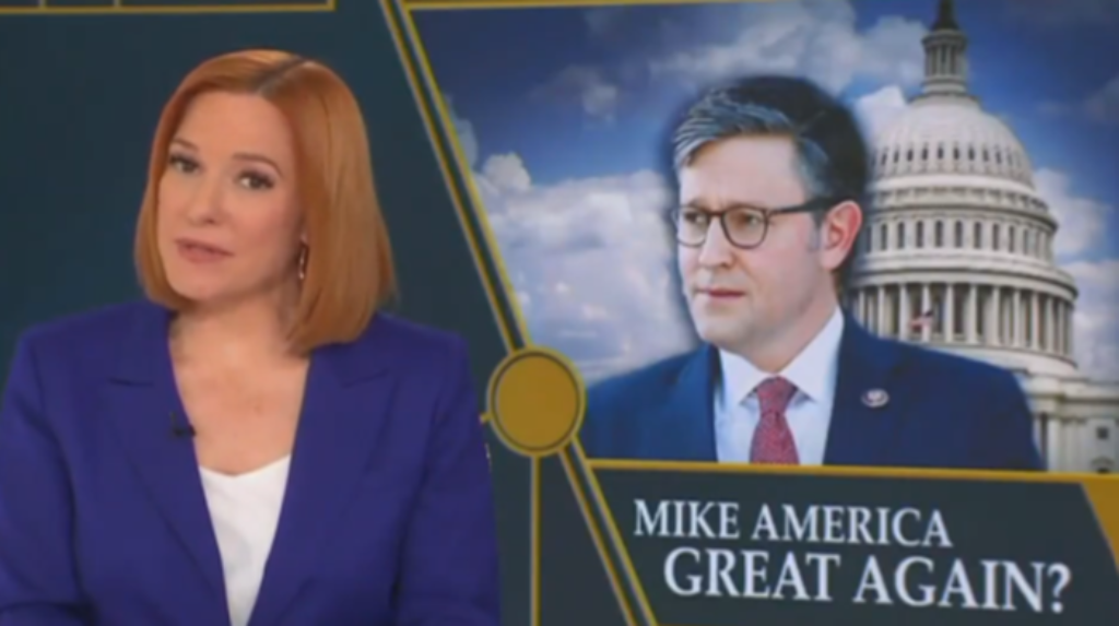 Newly minted House Speaker Mike Johnson (R-LA) responded to criticism from MSNBC Jen Psaki over his worldviews which she claims represent "extreme Christian conservatism."