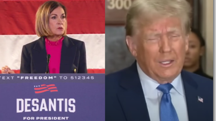 The Trump campaign criticizes Iowa Governor Kim Reynolds for endorsing DeSantis, calling it a “pathetic attempt that won’t change anything”