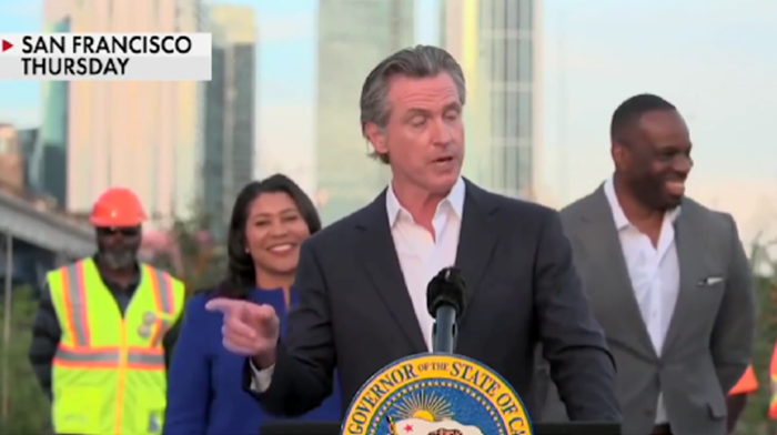 Gavin Newsom admitted to cleaning up the city of San Francisco ahead of a visit by Chinese President Xi Jinping.