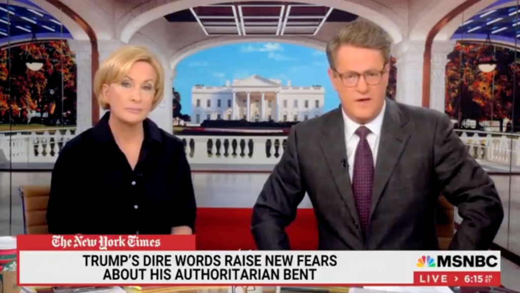Morning Joe warns that if Trump is re-elected, he may take actions that lead to the imprisonment and execution of individuals.