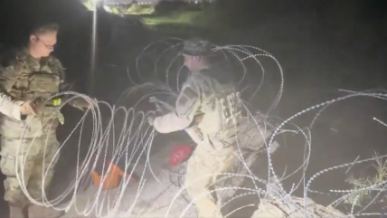 Texas Governor Abbott Has Anti-Climb Wall Installed Along Border