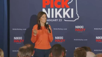 A man attending a campaign stop for Nikki Haley shouted a proposal to marry the former South Carolina Governor. When she asked if it would result in a vote for her, the response wasn't quite what she had hoped for.