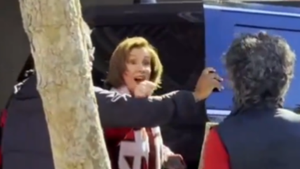 Nancy Pelosi Gets In Shouting Match With Pro-Ceasefire Protesters Blocking Her Driveway: ‘Go Back To China!’