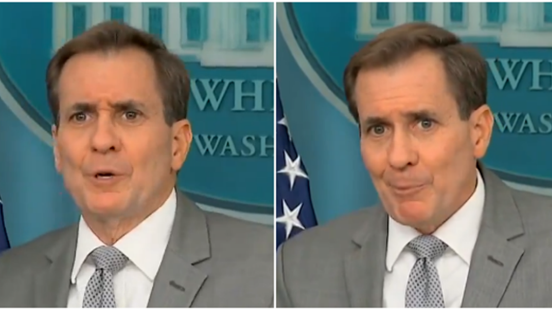 National Security Council spokesman John Kirby got into a heated exchange with a reporter who asked whether the United States had provoked Iran with its naval presence in the Middle East.