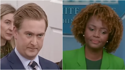 Peter Doocy and Karine Jean-Pierre engaged in a lively exchange during a White House press briefing following Hunter Biden's surprise appearance on Capitol Hill yesterday.
