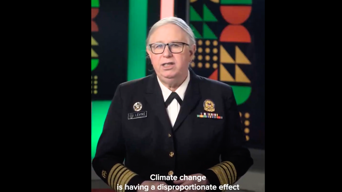Rachel Levine, Biden’s transgender assistant secretary for the Department of Health and Human Services, asserts that ‘climate change is disproportionately impacting Black communities.’