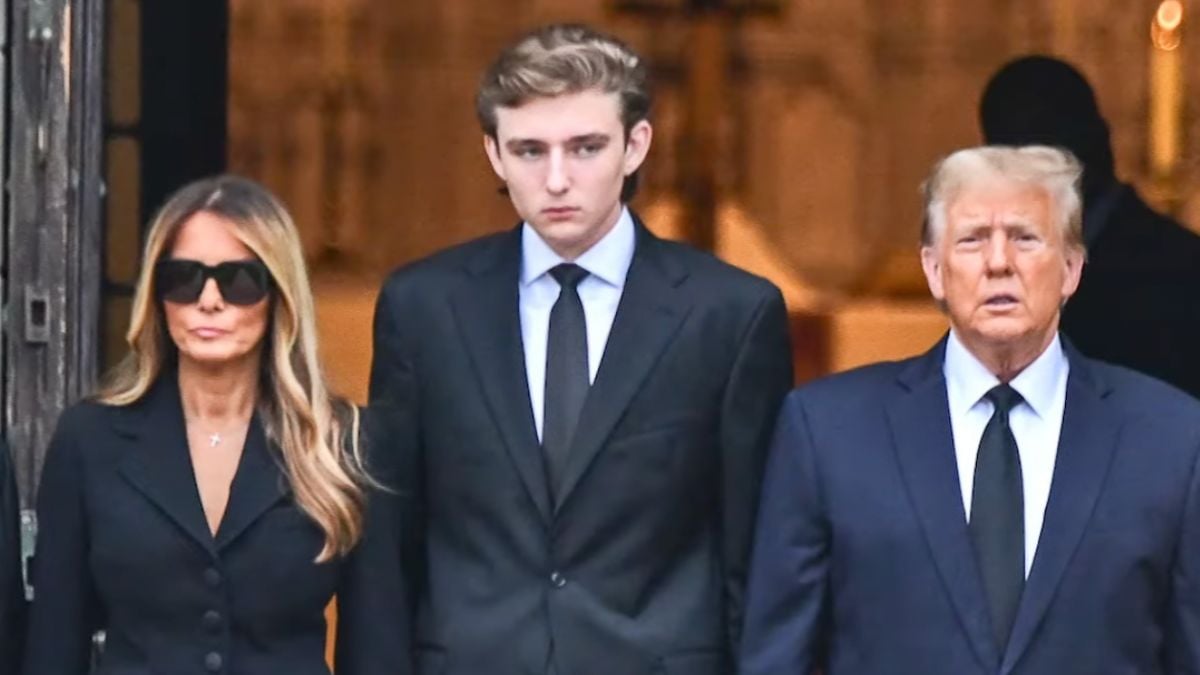 Former NBC executive states that Barron Trump is now a suitable target at 18, but is quickly shut down.