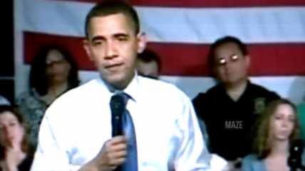 Video shows Barack Obama saying the United States "can't have a half million people pouring" illegally into the country.