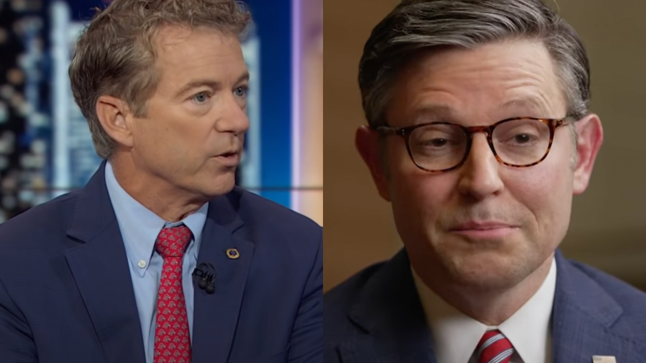 Rand Paul believes that Speaker Mike Johnson is no different from the Democrats.
