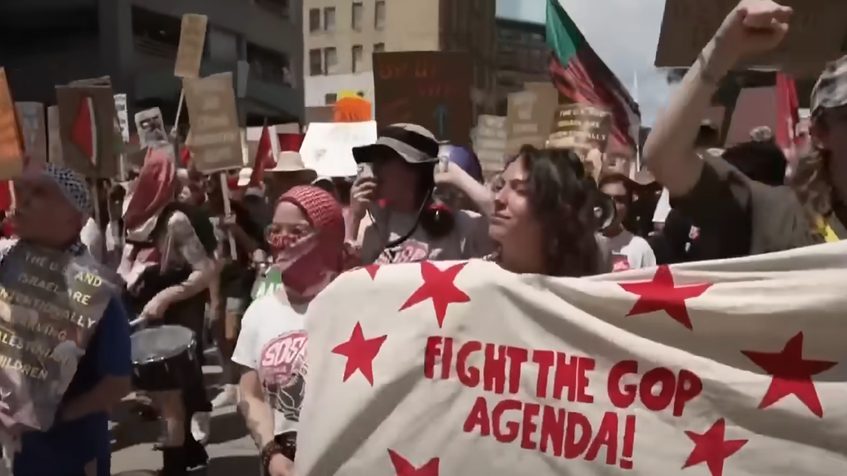 Leftwing Protesters Respond To Biden’s Pleas For Civility By Marching On RNC, Comparing Them To KKK