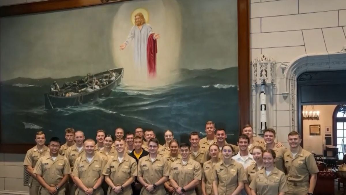 Jesus Painting Resurrected At Merchant Marine Academy